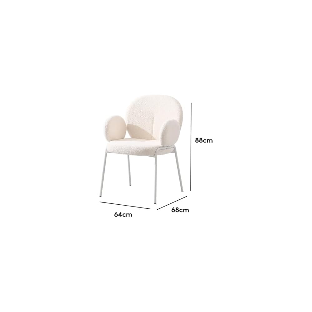 Makeup Stool Bedroom Vanity Chair Feel Cream Dining Girls Backrest Nail
