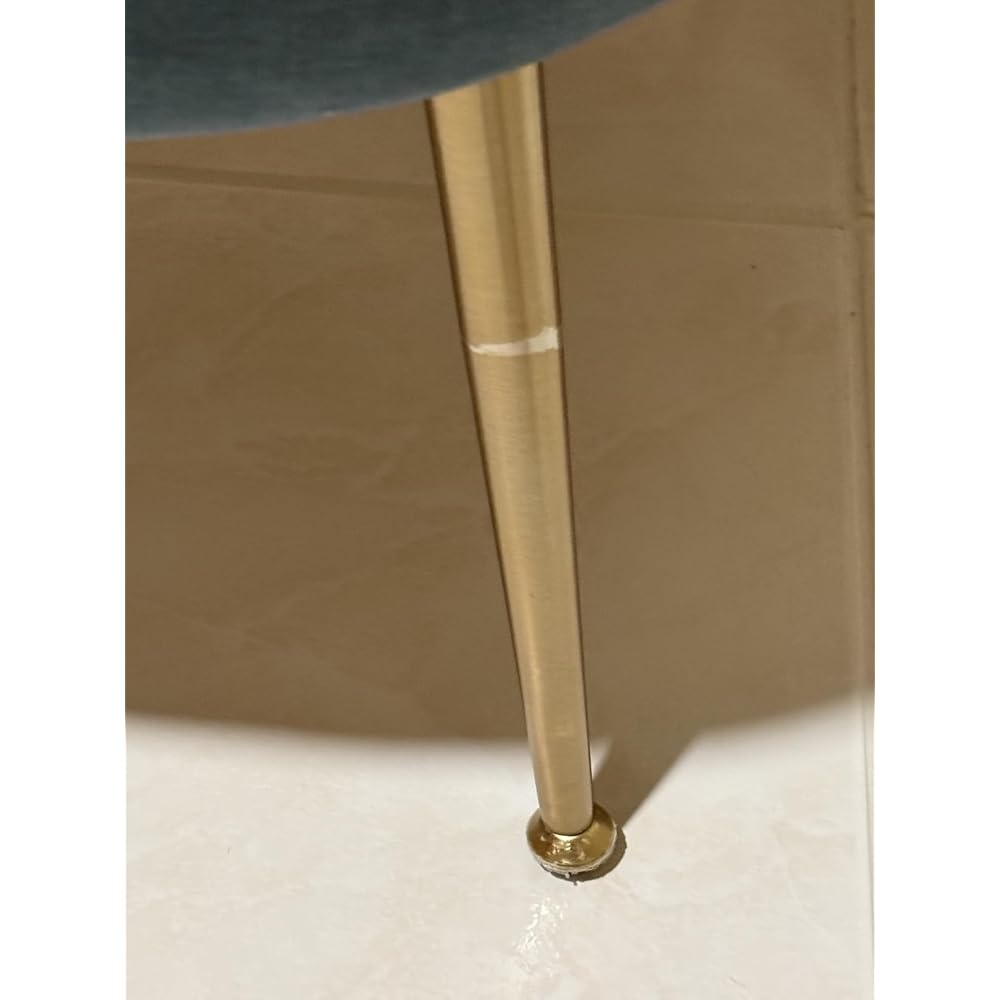 Lexicon Mid-Century Modern Velvet Accent Chair with Open Back, Dark Green