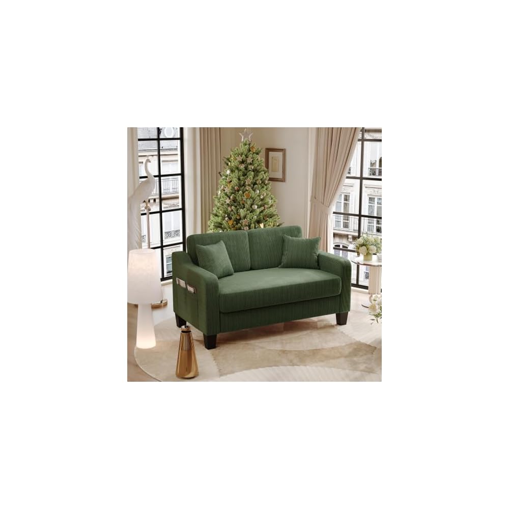 54" Corduroy Loveseat Sofa,2 Seater Couch