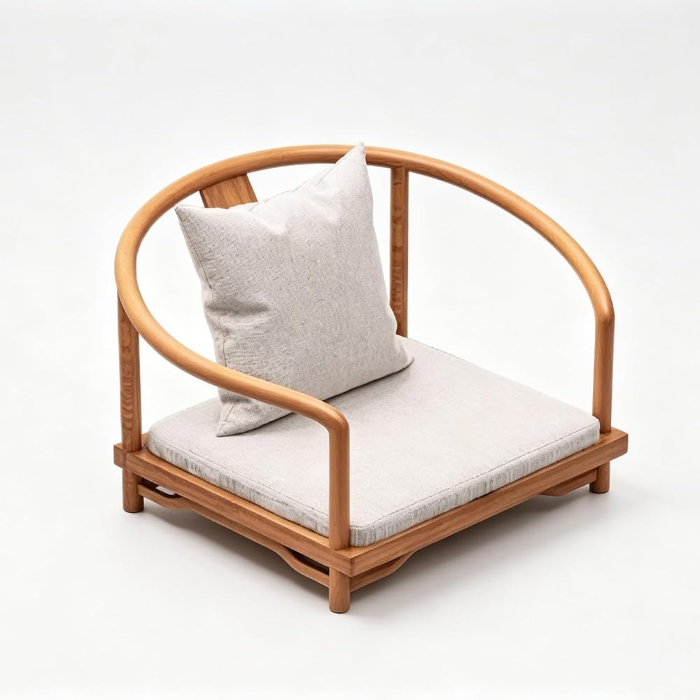 Multifunctional Japanese Floor Chair with Backrest